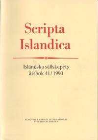 Scripta Islandica. Isländska sällskapets årsbok…