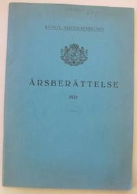 Årsberättelse 1921.