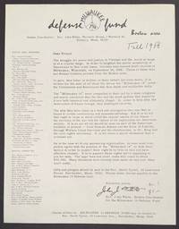 [Milwaukee 14 Defense Fund mailer soliciting donations]