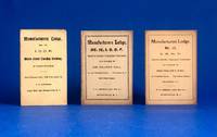 Manufacturers Lodge, No. 15 I.O.O.F. Members Directory (Set of 3)