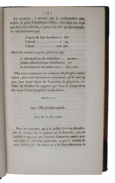 Sur l'Hydrobenzamide.