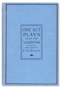 One-Act Plays from the Yiddish