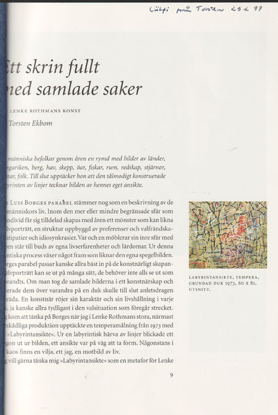 Lenke Rothman. Særtryckk