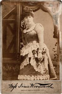 [WOMEN] [THEATER] CABINET CARD OF MISS IRENE WOODWARD