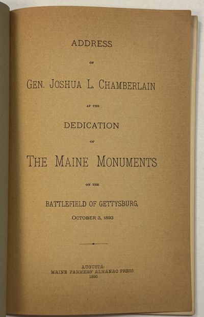 Augusta: Maine Farmers' Almanac Press, 1895. Original printed wrappers, stitched. 15, pp.Title page ...