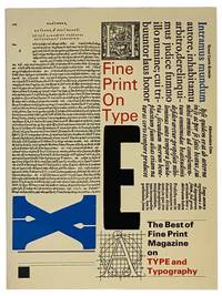 Fine Print on Type: The Best of Fine Print Magazine on Type and Typography