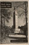 [LITERATURE] [BOOKS ON BOOKS] [CATALOG] BOOKS FROM CHAPEL HILL. SPRING AND SUMMER 1939