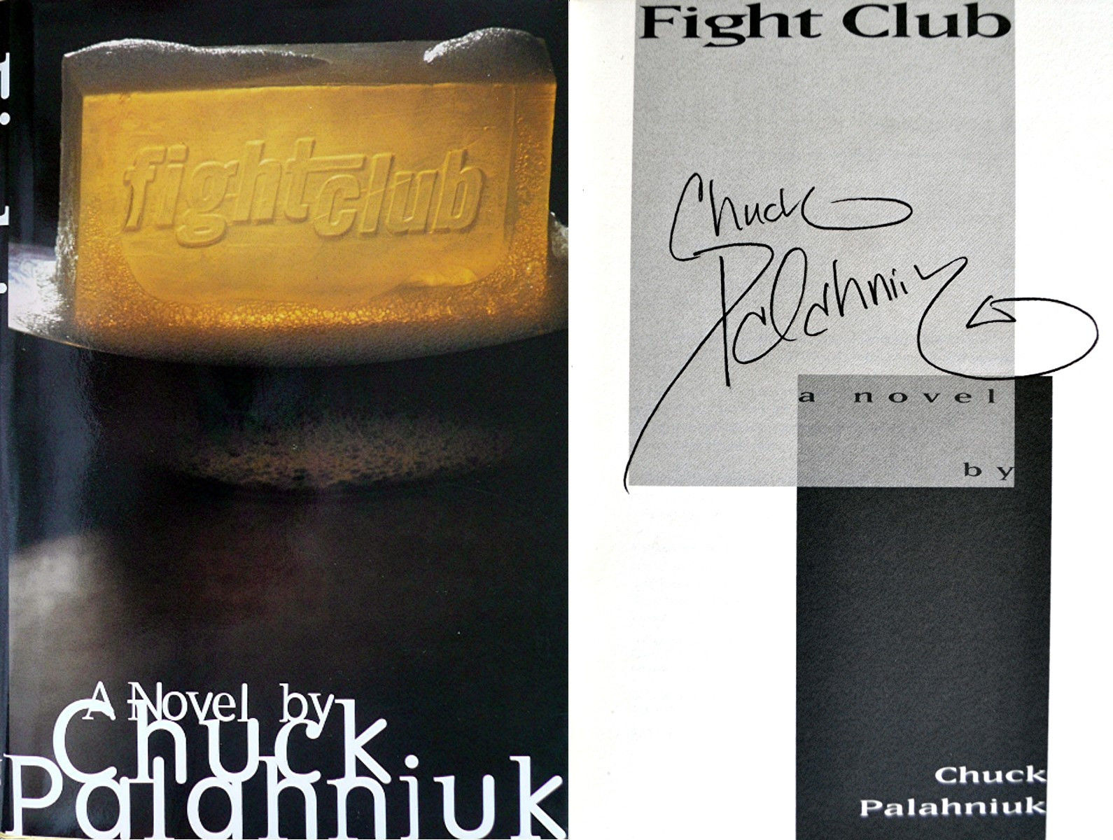 Fight Club **SIGNED IN PERSON, 1st Edition, Fine/Fine + Photos
