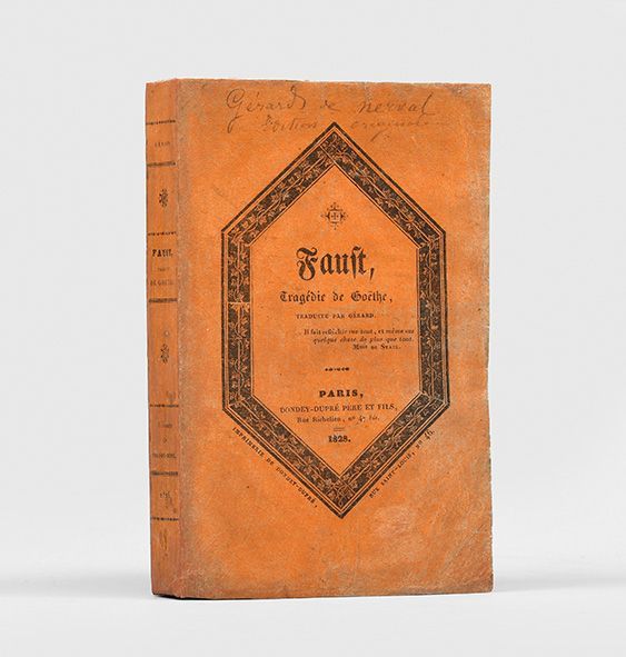 Faust. by GOETHE, Johann Wolfgang von | | 1828 | | Biblio