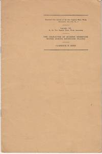 cover of The Character of Quabbin Reservoir Water During Reservoir Filling