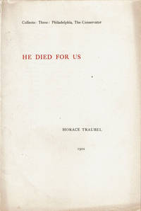 HE DIED FOR US. (Offprint).