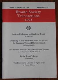 BrontÃ« Society Transactions 1993 Volume 21, Parts 1 & 2