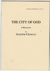 City of God: A Rhapsody by Aleister Crowley - Paperback - from *bibliosophy* (SKU: SKU1011421)