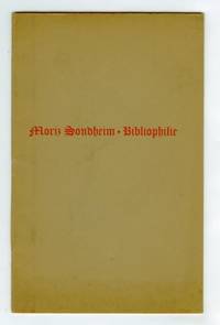 image of Moriz Sondheim: Bibliophilie
