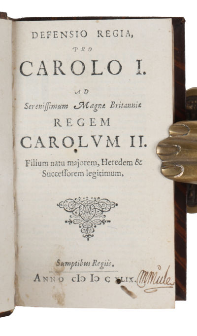 Defensio regia pro Carolo I. Ad Sereniss. Magnae Britanniae Regem Carolum II. (photo 2)