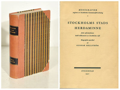 Stockholms stads herdaminne från reformationen…