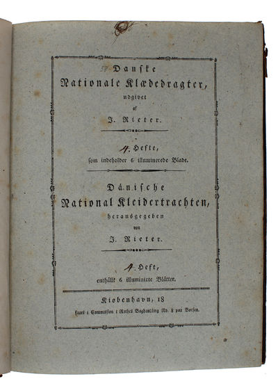 Danske Nationale Klædedragter - Dänische National Kleidertrachten. - [THE FIRST DANISH WORK ON NATIONAL COSTUMES] (photo 2)