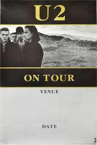 Promotional poster blank for U2&#039;s &quot;The Joshua Tree&quot; tour (Original poster for U2&#039;s 1987 tour) by [U2] Bono, The Edge, Adam Clayton, Larry Mullen, Jr - 1987