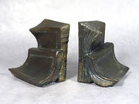 Vintage Bronzed Bookends