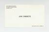 Exhibition card: Jan Dibbets (25 February-9 March [1972])