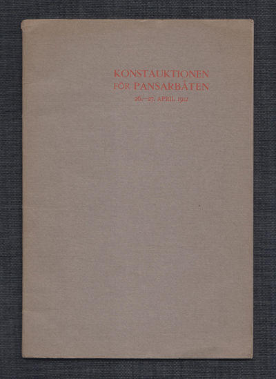 Konstauktionen för pansarbåten 26.-27. april 1912.