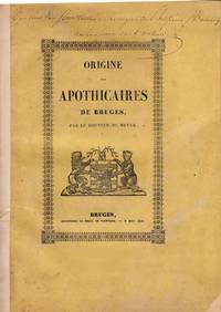 cover of Origine des Apothicaires de Bruges