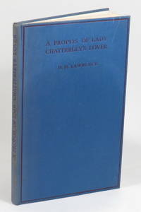 cover of A Propos of Lady Chatterley's Lover - being an essay extended from 'My Skirmish with Jolly Roger'