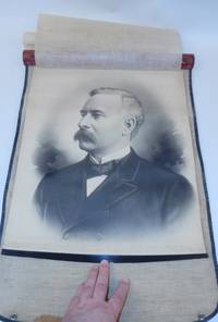 [Salesman's Sample] Photographer's traveling portrait sample with protective faux leather roll