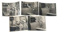 Wartime Pilot Training, US Army Airforce Large Format Photograph Archive Documenting the First Effective Flight Simulator Training Device, circa 1942 to 1945