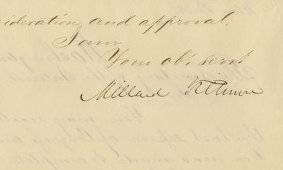 President Millard Fillmore Instructs His Secretary of the Interior to Manage the Water and Streets Improvement Project in Washington DC