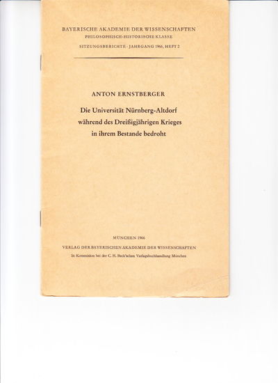 Die Universität Nürnberg-Altdorf während des…
