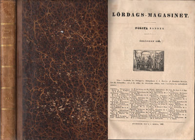 LÖRDAGS-MAGASINET 1836. Första bandet.