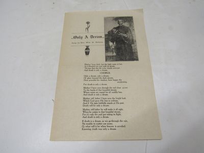 Only A Dream Sung By Rev. Wm H. Hebron