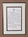 A handsomely framed 15 August 1912 typed, hand-emended, and signed letter from then-First Lord of the Admiralty Winston S. Churchill to his newly-appointed Naval Advisor to the Ottoman Empire, British Rear-Admiral Arthur Limpus