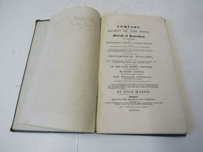 An Inquiry Into The Rights of the Poor of the Parish of Lavenham in Suffolk With Historical Notes & Observations... To Which is Added Biographical Sketches