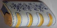 [Faux Book] Majolica Flask Shaped Like a Book