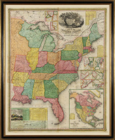 Philadelphia, 1831. No binding. Fine. Map of the United States. Entered according to Act of Congress...