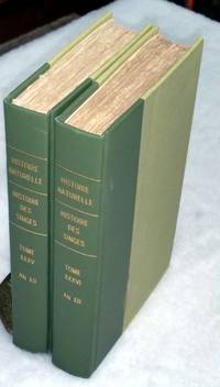 Histoire Naturell Des Singes (Being Volumes Trente-Cinquieme and Trente-Sixieme of the 127 Volume "Histoire Naturelle Generale et Particuliere, Par Leclerc De Buffon") (Two Volumes ONLY)