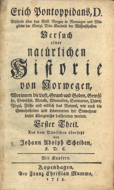 Versuch einer natürlichen Historie von Norwegen,…