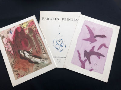 Paroles Peintes I, 1962. with 14 etchings by Chagall, Braque, Magnelli Ernst and others.
