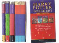 cover of FOUR Volumes in a SLIPCASE / Box: Harry Potter and the Philosopher's Stone ( AKA: Sorcerer's Stone ) ---with Chamber of Secrets ---with Prisoner of Azkaban ---with Goblet of Fire --book 1, 2, 3, 4 ( Slipcased / Boxed 4 vol. Set )