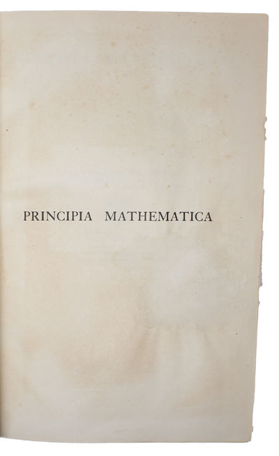 Principia mathematica. Volume I. - [THE BIBLE OF MODERN LOGIC] (photo 2)