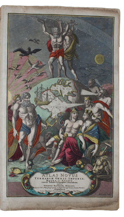 Atlas Minor L. Selectorum Tabularum Homanni. Kleiner Atlas von Fünffzig Auserlesenen Homanns=Land=Karten, Nach Anleitung der neuesten Erd=Beschreibere, verbessert und eingerichtet...(= Printed title) - (Engraved title:) Atlas Novus Terrarum Orbis Impe... - [AN EARLY COMPLETE HOMANN-ATLAS] (photo 2)