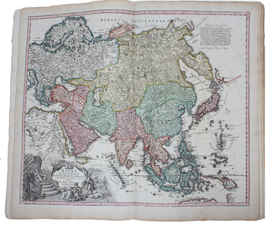 Atlas Minor L. Selectorum Tabularum Homanni. Kleiner Atlas von Fünffzig Auserlesenen Homanns=Land=Karten, Nach Anleitung der neuesten Erd=Beschreibere, verbessert und eingerichtet...(= Printed title) - (Engraved title:) Atlas Novus Terrarum Orbis Impe... - [AN EARLY COMPLETE HOMANN-ATLAS] (photo 3)