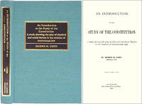 An Introduction to the Study of the Constitution. A Study Showing.. by Morris M Cohn - Hardcover - 2000 - from The Lawbook Exchange Ltd (SKU: 26761)