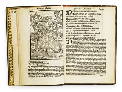 Navis stultifere collectanea vario carminum genere non sine eorundem familiari explanatione conflata...Venundantur parisiis in vico Sancti Jacobi sub signo Pellicani.  - [BADIUS' MORAL MAGNUM OPUS - ONE OF THE MOST BEAUTIFUL FRENCH POST-INCUNABLES] (photo 5)