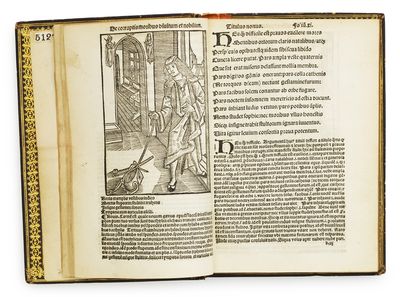 Navis stultifere collectanea vario carminum genere non sine eorundem familiari explanatione conflata...Venundantur parisiis in vico Sancti Jacobi sub signo Pellicani.  - [BADIUS' MORAL MAGNUM OPUS - ONE OF THE MOST BEAUTIFUL FRENCH POST-INCUNABLES] (photo 7)