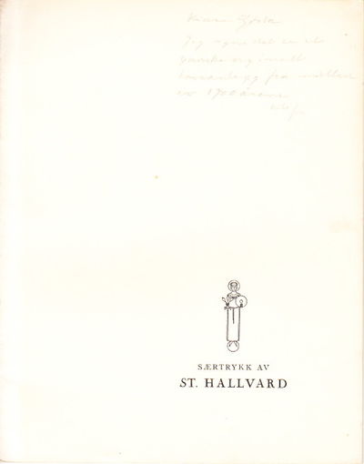 Munkedammen. Särtryck ur St. Hallvard. 1950. (28.…