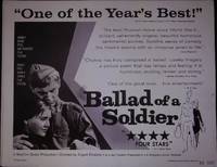 Ballad of a Soldier Lobby Title Card 1955 Vladimir Ivashov, Zhanna Prokhorenko