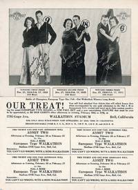 Hal J. Ross Amusement Co. Walkathon Contest Announcement and Coupons - Battle of Champions European Type On Fall (Danceathon)